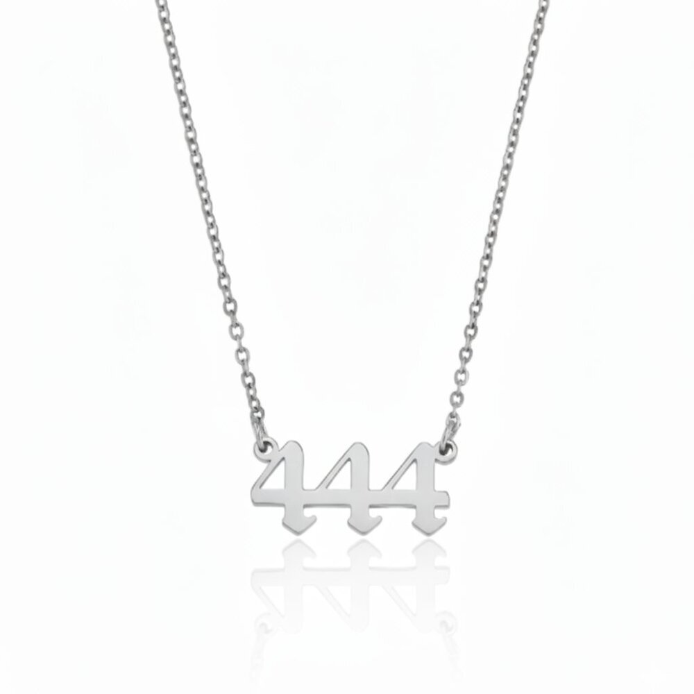 Angel Number 444 Protection Stainless Steel Necklace
